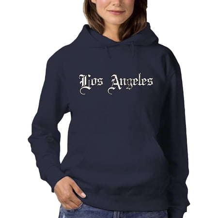 Old Gothic Los Angeles Banner Hoodie Women -Image by Shutterstock Female XX-Large