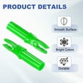 thumbnail image 3 of Uxcell Archery Arrows Nocks 6.2mm, Plastic Insert Arrow Nock Replacement Arrow Tails for Shooting Compound Recurve Green, 3 of 7