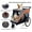 Black+Grey,Orange#4, variant on Pet Strollers Extra Large 2-in-1 Bike Trailer & Push Cart for Pets - Detachable Bike Hitch & Push Handle Included - All-Terrain Wheels, Quick Release Wheel, Non-Slip Floor, Internal Leash, Holds Up t