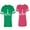 Men Green / Women Pink, variant on Chess King Queen Matching Couple Cotton Jerseys (Men Green / Women Black) (Men S / Women S)