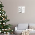 thumbnail image 2 of Rustic Winter Snowflake Shape Holiday Graphic Art Unframed Art Print Wall Art, 2 of 6