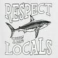 thumbnail image 6 of Wild Bobby Respect The Locals Save Our Oceans Shark Animal Lover Women Standard V-Neck Tee, White, Medium, 6 of 6