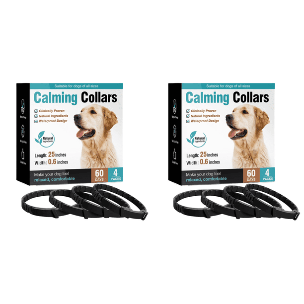 Collar Calmante para Feromonas Aliviar El Estrés Y La Ansiedad Perros(4pcs Dog)