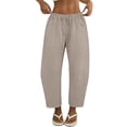 thumbnail image 3 of Pants For Women Barrel Sweatpants Baggy Barrel Wide Leg Elastic Waisted Casual Gym Summer Casual Fashion Womens Trousers, 3 of 6