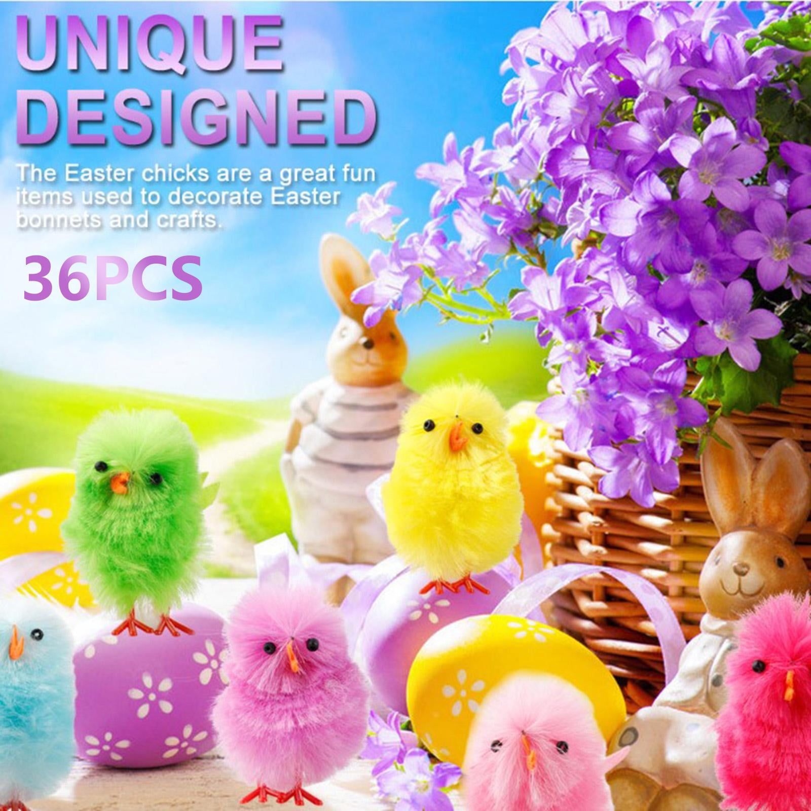 Lot De 4 Poussins En Peluche – Simulation Réaliste, 4 Poses, Pour Décor De Pâques, Accessoires Photo, Enfants