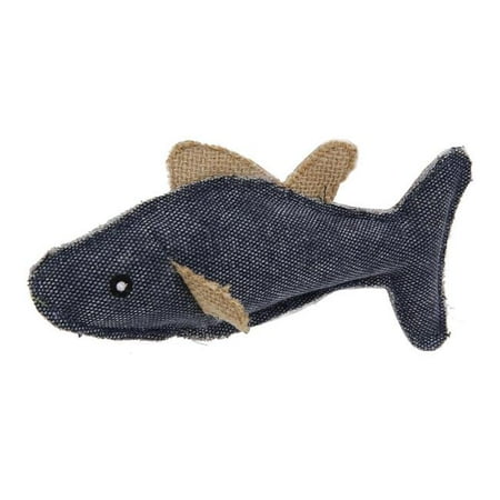 UPC: 0858342755115 | Pet Life CTY7BKLG Durable Fish Plush Kitty Catnip Cat Toy Black – Large