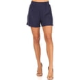 thumbnail image 3 of Women's Casual High Waist Basic Solid Pull On Shorts Pants, 3 of 6