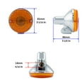 thumbnail image 2 of 2x Amber Turn Signals Kawasaki Enduro KE KH KL 100 125 175 250 Blinker Indicator, 2 of 4