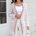 thumbnail image 4 of Chaquetas y abrigos casuales sin capucha de manga larga, cárdigan de punto popular para mujer, chaqueta de colores a la moda con borlas, chaqueta/chaqueta casual con capucha de manga larga, cárdigan s, 4 of 9