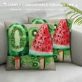 thumbnail image 3 of Creowell Summer Ice Cream Popsicle Lumbar Pillow Covers Watercolor Orange Watermelon Kiwi Fruits Decorative Pillow Cases  Seasonal Throw Pillows Farmhouse Home Decor for Sofa Couch Outdoor, 3 of 5