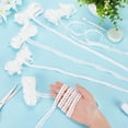 thumbnail image 3 of 30M 6 Styles Polyester Non Slip Knitted Elastic Cord Sets Elastic Band for Clothing Sewing Flat White 10~14mm 5m/style, 3 of 5