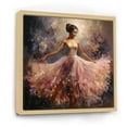 thumbnail image 2 of Designart "Balletic Movement Pink Dance of the Ballerina" Fashion Framed Wall Art - Modern Pink Ballet Bedroom Framed Canvas Wall Art, 2 of 6