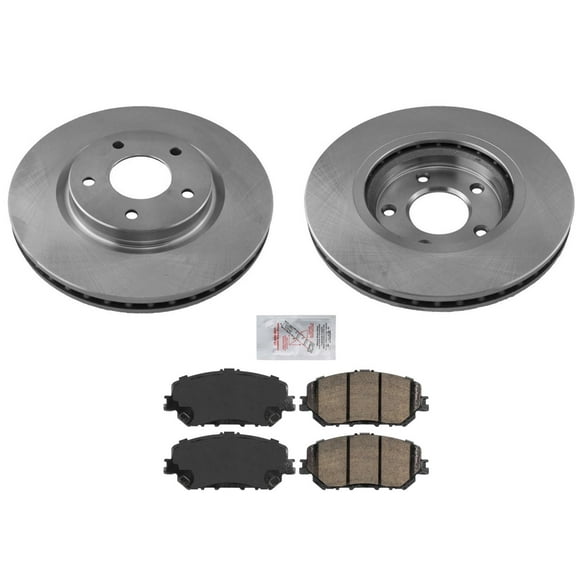 AmeriPro Coated Brake Rotors Ceramic Brake Pads for Nissan Rogue 2021-2023