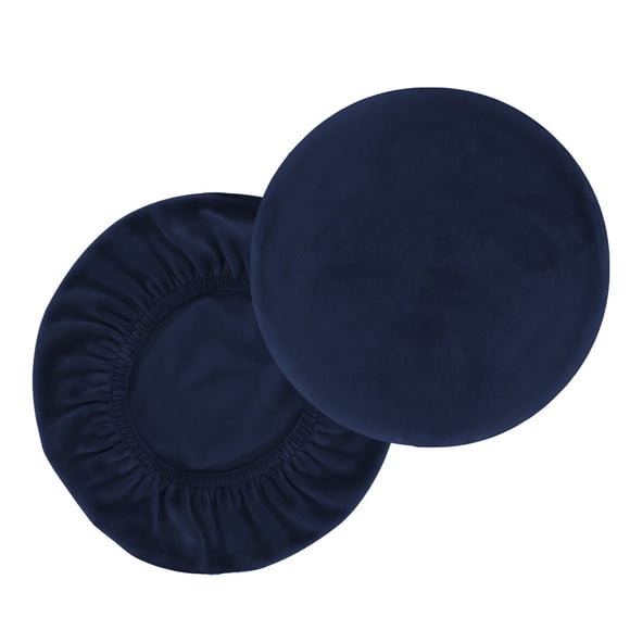 Fundas para taburete Inteprter 2 piezas a prueba de polvo terciopelo Azul marino SG