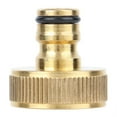 thumbnail image 2 of Hose Connector, Brass Quick Connection Hose Connector G1 Female Thread Water Pipe Adapter Garden Hose Connector Accessory, 2 of 8