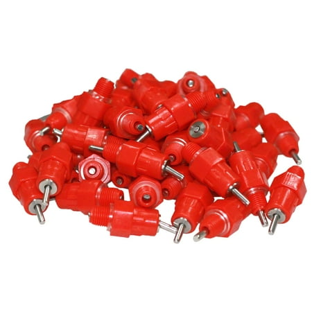 - CO-Z 50 Pack Automatic Water Nipple Drinker Waterer Feeder For Poultry Chicken Duck Hen
