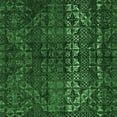 thumbnail image 1 of Ahgly Company Indoor Square Abstract Emerald Green Modern Area Rugs, 6' Square, 1 of 4