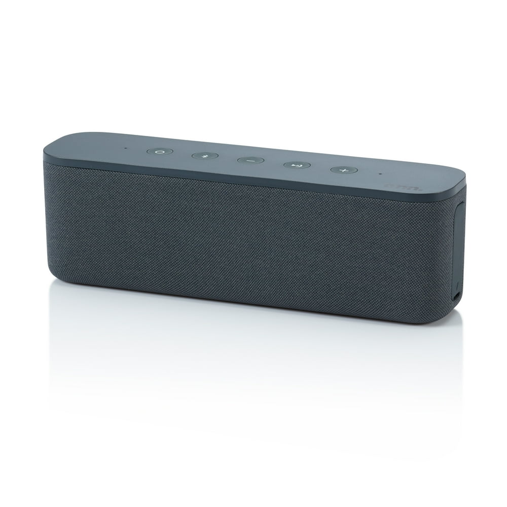 onn. Large Indoor Bluetooth Speaker, Grey