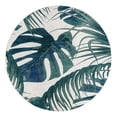 thumbnail image 3 of Unique Loom Blossom Collection Area Rug - Montego (7' Round Ivory/Blue), 3 of 7