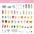 thumbnail image 3 of KukuFun Kids Play Kitchen Playset for Toddlers Girls, Toy Kitchen Sets Pretend Play Food Toys for Girls Kids Ages 2-6, with Light Sound Spray, 3 of 8