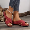 thumbnail image 6 of Willtoo Orthopedic Casual Sandals for Women Non Slip Slip on Arch Support Flat Wedge Sandals Wide Width Sneakers 2026 Soft Foam Shoes, 6 of 6