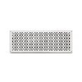 thumbnail image 2 of Air Return Grill 8″ x 26″ with 10″ x 28-1/2″ Faceplate – Decorative Tudor Mushroom Design HVAC Vent Cover, Cast Aluminum, Powder-Coated, Repaintable Wall Ceiling Floor Grille (VR100), 2 of 4
