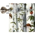 thumbnail image 5 of Mushroom Kitchen Curtains, Botanical Wild Herbs Leaves Valance for Kitchen Windows, Mushroom Print Small Short Curtains Window Treatments Valance for Kitchen Cafe, 54x18 Inch, 1 Panel, 5 of 5