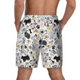 thumbnail image 2 of Lsque Mens Swim Trunks Puppy Pattern - Bathing Suit Compression Liner - Beach Swim Shorts Swimwear - (S-3XL) - Stretch Quick Dry -Medium, 2 of 9
