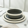 thumbnail image 2 of Stone Lain Capri 12-Piece Dinnerware Set Stoneware, Grey, 2 of 7