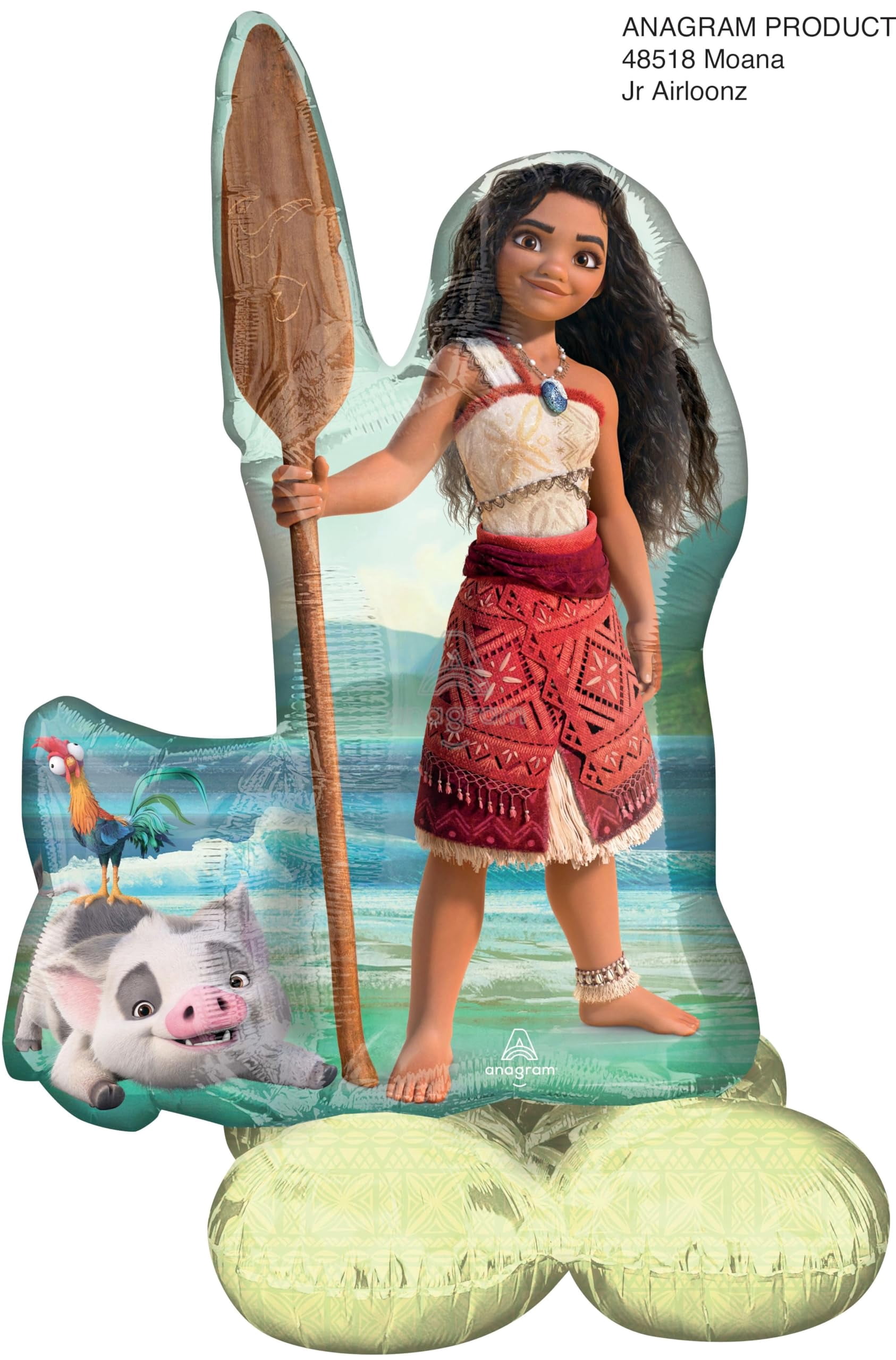 Moana's Birthday Party Supplies Airloonz and Foil Balloon Bouquet Decorations