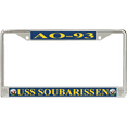 thumbnail image 1 of USS Soubarissen AO-93 License Plate Frame, 1 of 1