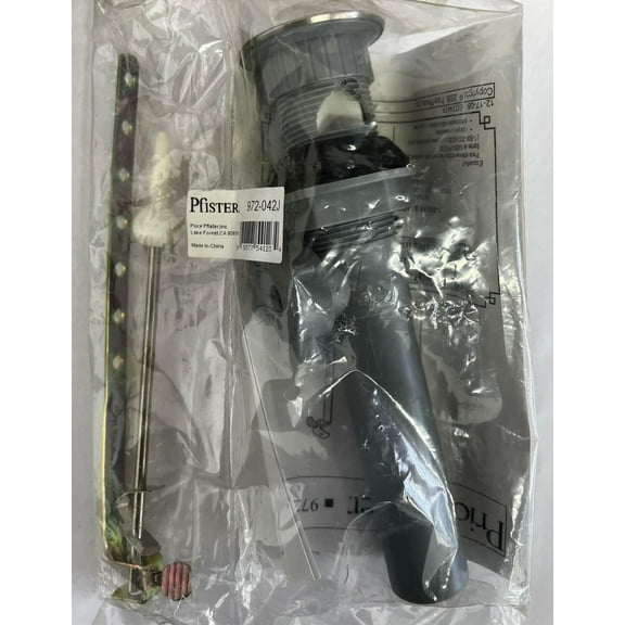 Pfister 972-098J Push and Seal Drain Assembly Brushed Nickel Bathroom Sink Fixture