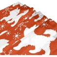 thumbnail image 3 of Coolnut Cute Dog and Snowflakes On Red Bath Shower Curtain Liners 66x72in 100% Polyester Waterproof with Curtain Hook, 3 of 5