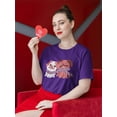 thumbnail image 2 of Lovely Pugs T-Shirt Women -Smartprints Designs, Female Medium, 2 of 4