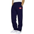 thumbnail image 1 of Ceisia Men's Relaxed Straight-Leg Sweatpants | Elastic Waist Athletic Pants with Canadian Flag Print & Side Pockets (Multiple Solid Colors) Gifts, 1 of 3