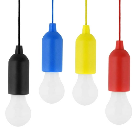unbranded  4 PCS/Set Pull Rope Light Bulb Lamps Portable Camping Lantern LED Bulbs for