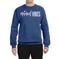 thumbnail image 2 of Mermaid Vibes Cute Shimmer | Mens Fashion Crewneck Graphic Sweatshirt, Vintage Heather Blue, Large, 2 of 3