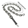 thumbnail image 6 of 3.3-6.2 Ft Dog Leash Metal Leashes Chain Rope with Pet Collar Training Walking Leads Heavy Duty Anti Bite 360 Hook for Small Dog/Cat Photo Props, 6 of 7