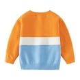 thumbnail image 3 of Baby Girls Boys Candy Color Knit Jumper Long sleeves Round-neck Sweater, 3 of 8