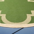 thumbnail image 4 of Safavieh Courtyard Becky Geometric Indoor/Outdoor Area Rug, Green/Beige, 6'7" x 6'7" Round, 4 of 11