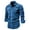 Blue, variant on Homenesgenics Winter for Men under $25 Long Sleeve Shirts for Men Button Down Cotton Corduroy Long Sleeve Turndown Casual Top Blouse Shirt Green M
