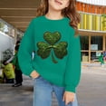 thumbnail image 2 of Otqutp St. Patricks Day Sweatshirt for Girls Long Sleeve Crewneck Irish Sweat Shirts Unisex Oversized Saint Patty's Pullover Tops, 2 of 6