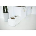 thumbnail image 2 of Gamma2 Vittles Vault 2-in-1 Elevated Stainless Steel Dog Bowls with 50 lb Dry Food Storage, White, 2 of 9