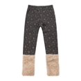 thumbnail image 3 of Girls' Pants with Snowflakes and Fluffy Cuffs RH0886, 3 of 7