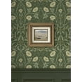 thumbnail image 2 of Seabrook Designs Evergreen Stenciled Floral Prepasted Wallpaper, 2 of 6