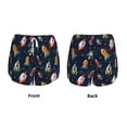 thumbnail image 3 of Daiia Spaceships and Stars Pattern Women's 2 in 1 Running Shorts - Lightweight Athletic Workout Gym Yoga Shorts Liner with Phone Pockets-X-Large, 3 of 7