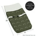 thumbnail image 3 of Sweet Jojo Designs Diamond Tuft Dark Green and Ivory Changing Pad Cover, 3 of 6