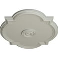 thumbnail image 3 of Ekena Millwork 24"W x 20 1/2"H x 1 1/8"P Waltz Ceiling Medallion (Fits Canopies up to 5 1/4"), Hand-Painted Pot of Cream, 3 of 5