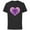 Black, variant on Marvel Black Panther Avengers Heart Love Valentine’s Day - Short Sleeve Cotton T-Shirt for Adults - Customized-Black