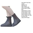 thumbnail image 4 of TNOBHG Zippered Shoe Protectors Waterproof Shoe Covers with Full-length Zipper Slip Resistant Galoshes for Outdoor Activities Reusable Foldable Men Women, 4 of 8